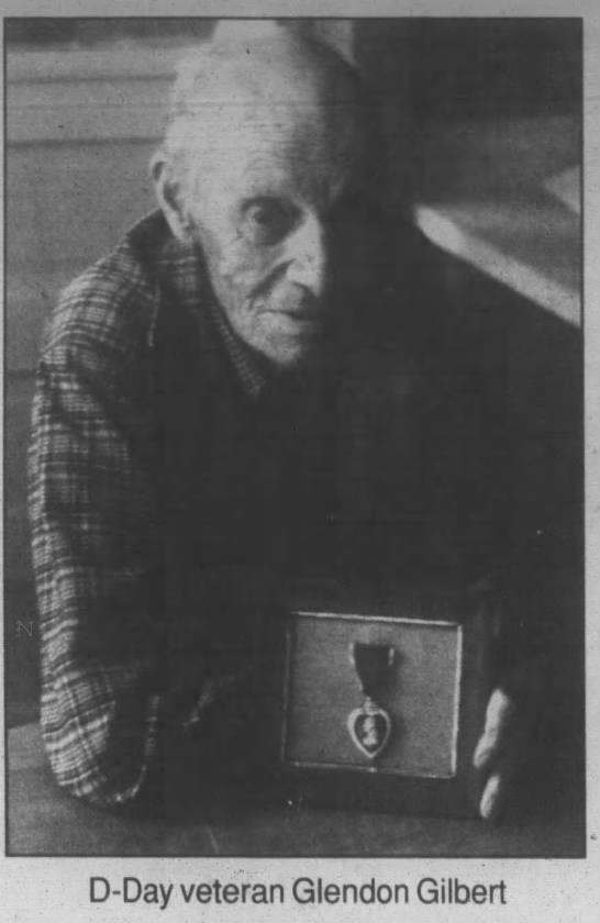 D-Day veteran Glendon Gilbert